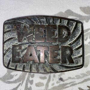 Vintage‎ Weed Eater Belt Buckle
Pewter W.E. Stineburg Studio